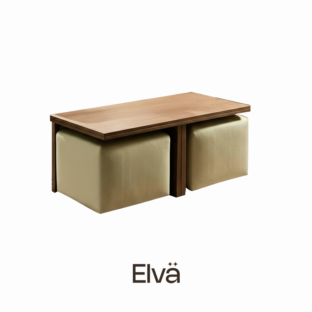 Contemporary Wood Living Table