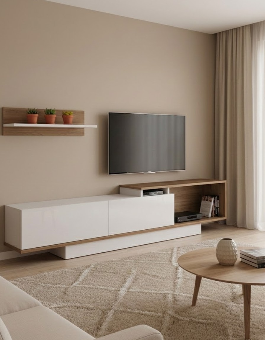 Contemporary Minimal TV Console