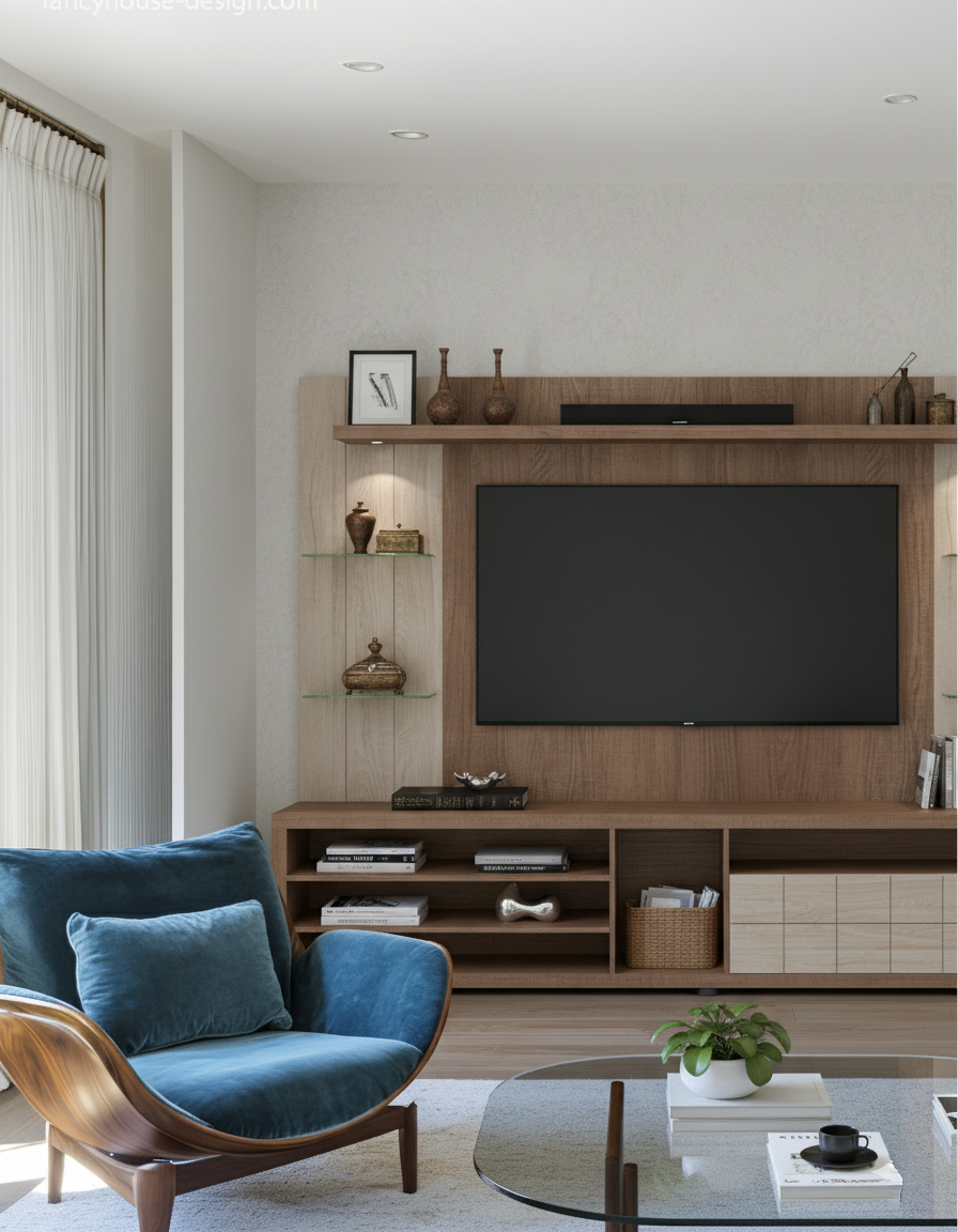 Elegant Walnut TV Console