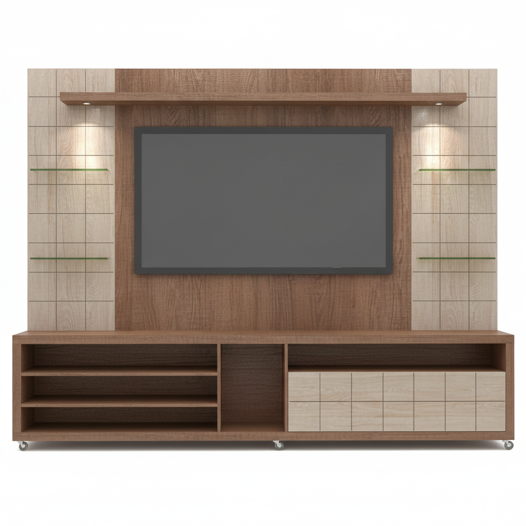 Elegant Walnut TV Console