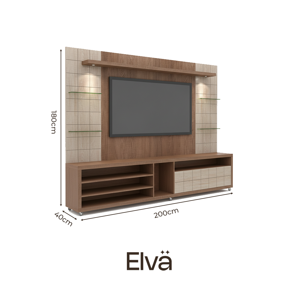 Elegant Walnut TV Console