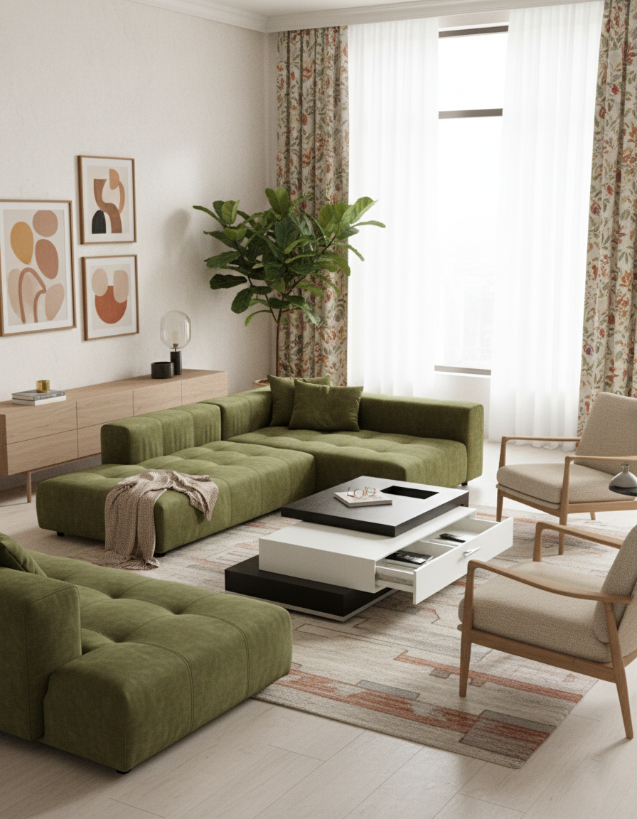 Elegant Walnut living Table