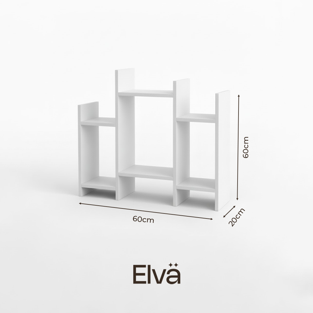 Elegant White Wall Display Shelf