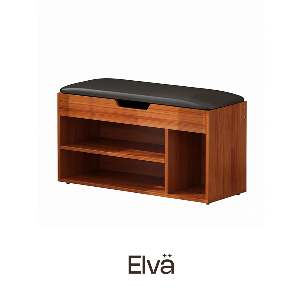 Refined Wooden storage Shelf